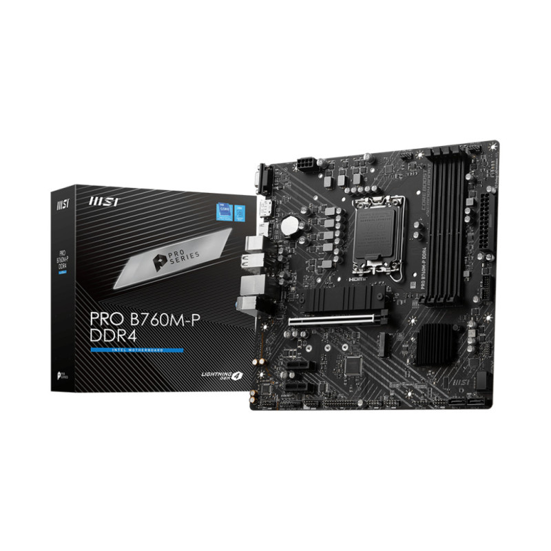 MSI PRO B760M-P DDR4 scheda madre Intel B760 LGA 1700 micro ATX MSI PRO B760M-P DDR4 scheda madre Intel B760 LGA 1700 micro ATX