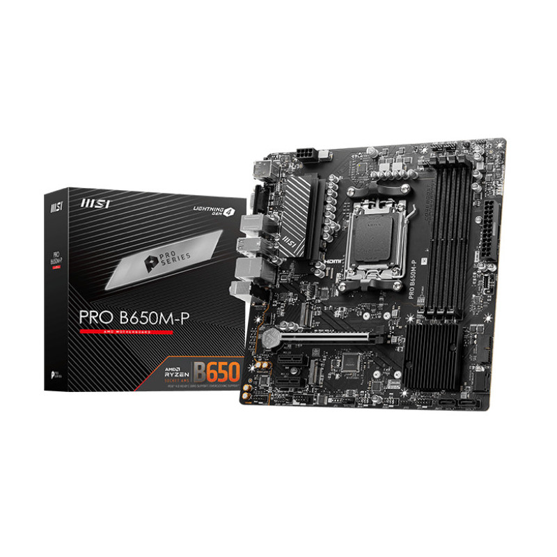 MSI PRO B650M-P scheda madre AMD B650 Socket AM5 micro ATX MSI PRO B650M-P scheda madre AMD B650 Socket AM5 micro ATX