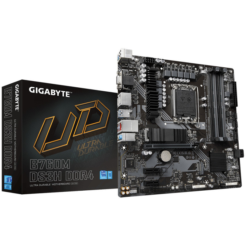 GIGABYTE B760M DS3H DDR4 scheda madre Intel B760 Express LGA 1700 micro ATX GIGABYTE B760M DS3H DDR4 scheda madre Intel B760 Express LGA 1700 micro ATX