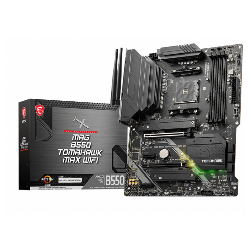 MSI MAG B550 TOMAHAWK MAX WIFI AMD B550 Socket AM4 ATX MSI MAG B550 TOMAHAWK MAX WIFI AMD B550 Socket AM4 ATX