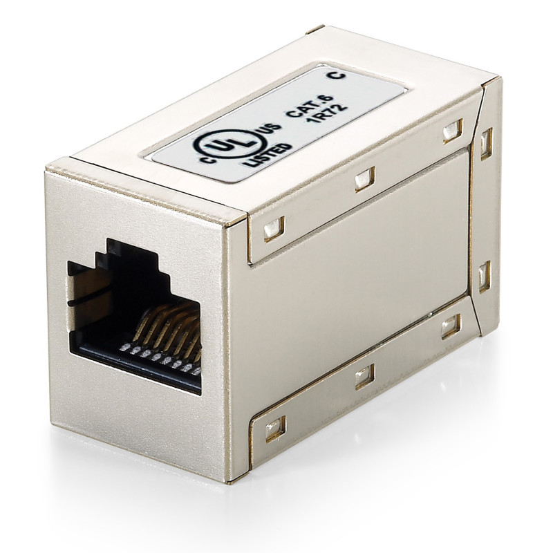 Adaptador rj45 equip cat6 apantallado hembra hembra Adaptador rj45 equip cat6 apantallado hembra hembra