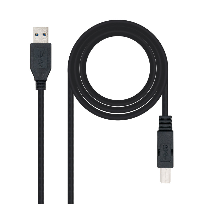 Nanocable 10.01.0802-BK cavo USB USB 3.2 Gen 1 (3.1 Gen 1) 2 m USB A USB B Nero Nanocable 10.01.0802-BK cavo USB USB 3.2 Gen 1 (3.1 Gen 1) 2 m USB A USB B Nero
