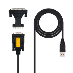 Nanocable 10.03.0002 parallel cable Black 70.9" (1.8 m)