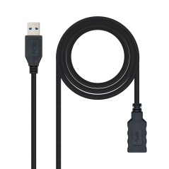 Nanocable 10.01.0902-BK cavo USB USB 3.2 Gen 1 (3.1 Gen 1) 2 m USB A Nero