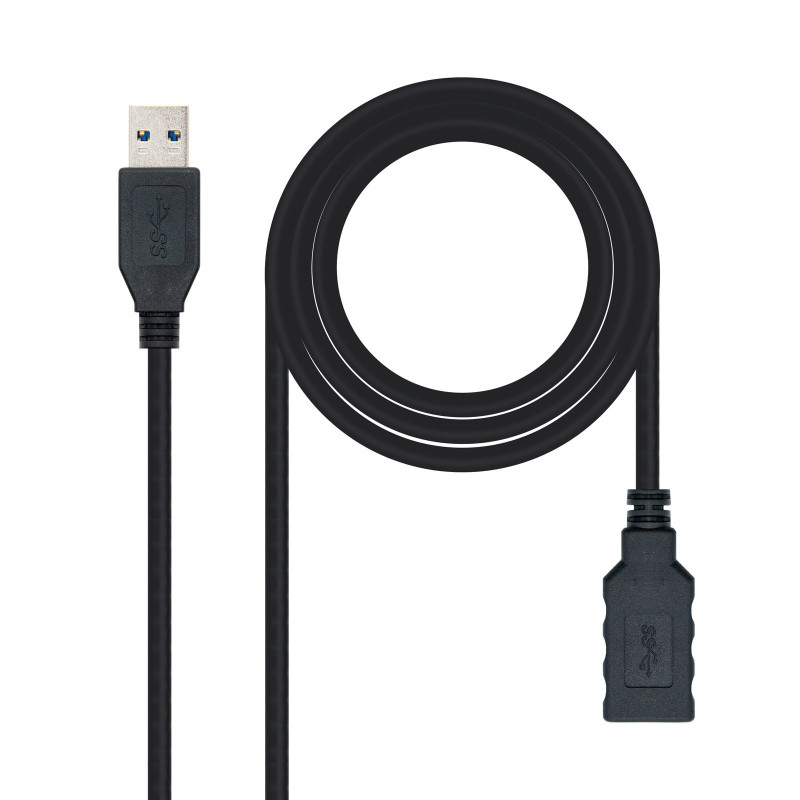 Nanocable 10.01.0902-BK cavo USB USB 3.2 Gen 1 (3.1 Gen 1) 2 m USB A Nero Nanocable 10.01.0902-BK cavo USB USB 3.2 Gen 1 (3.1 Gen 1) 2 m USB A Nero