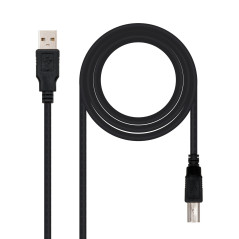 Nanocable 10.01.0102-BK USB cable USB 2.0 39.4" (1 m) USB A USB B Black