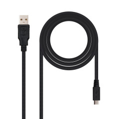 Nanocable 10.01.0501 USB cable USB 2.0 70.9" (1.8 m) USB A Micro-USB B Black