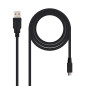Nanocable 10.01.0501 USB cable USB 2.0 70.9" (1.8 m) USB A Micro-USB B Black