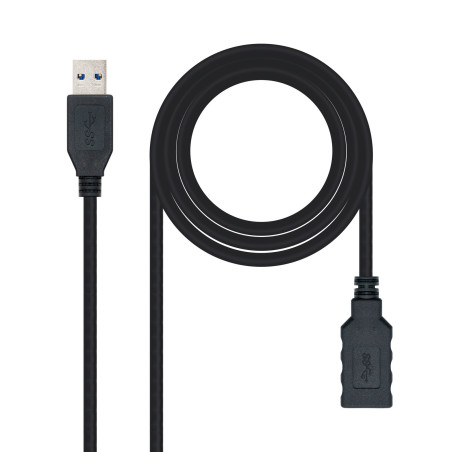 Nanocable 10.01.0901-BK USB cable USB 3.2 Gen 1 (3.1 Gen 1) 39.4" (1 m) USB A Black