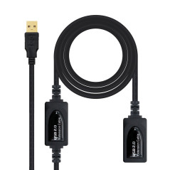 Nanocable 10.01.0212 cavo USB USB 2.0 10 m USB A Nero