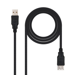 Nanocable 10.01.0204-BK USB cable USB 2.0 118.1" (3 m) USB A Black