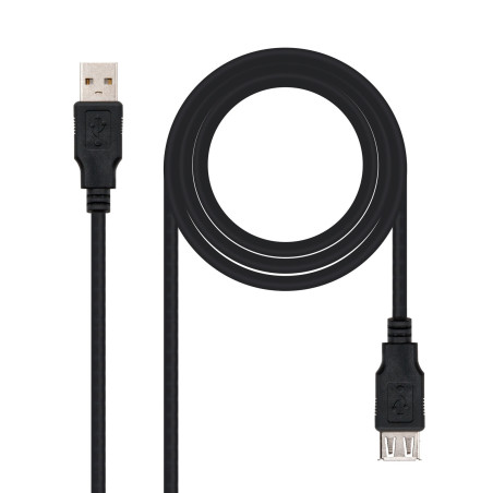 Nanocable 10.01.0204-BK USB cable USB 2.0 118.1" (3 m) USB A Black