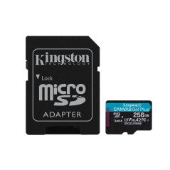 Kingston Technology Canvas Go! Plus Scheda microSDXC Canvas Go Plus 170R A2 U3 V30 da 256GB + adattatore