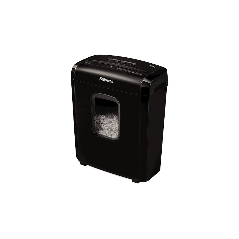 Fellowes Powershred 6M paper shredder Micro-cut shredding Black