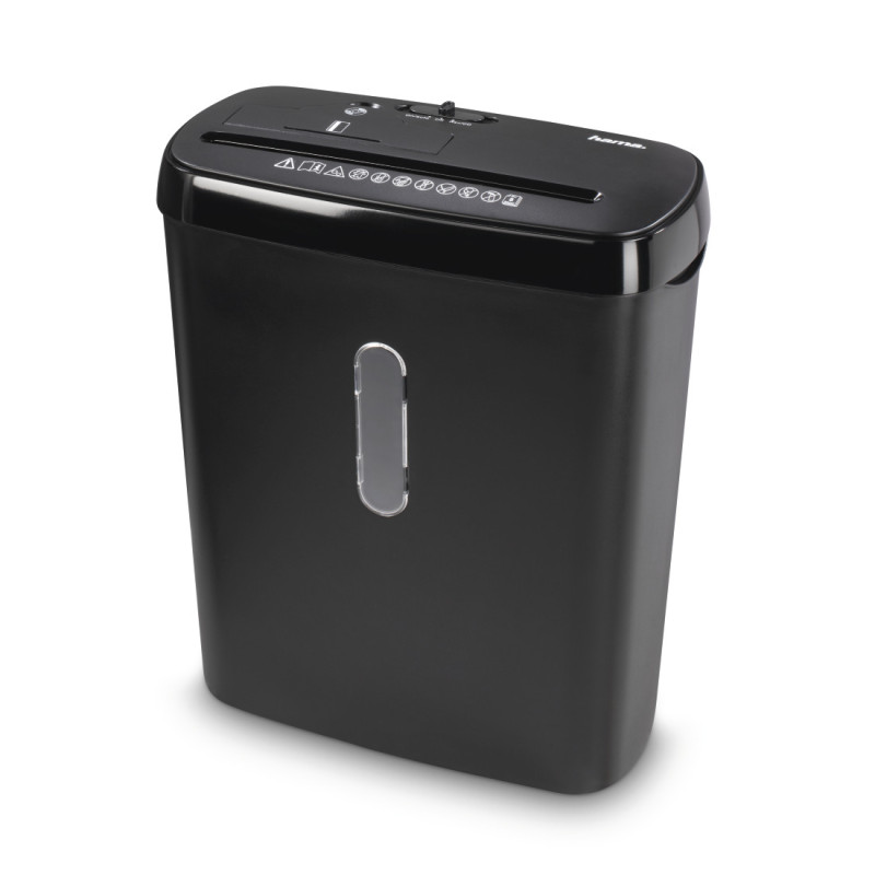 Hama Basic S8CD paper shredder Strip shredding 70 dB 8.66" (22 cm) Black