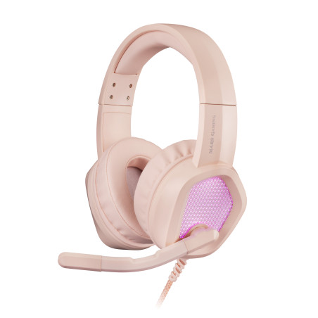 Mars Gaming MH320 Auricolare Cablato A Padiglione USB tipo A Rosa