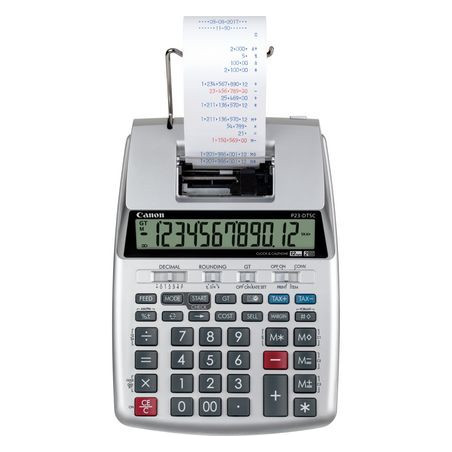 Canon P23-DTSC calculator Desktop Printing Silver