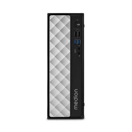 MEDION AKOYA T80 Intel® Core™ i5 i5-12450H 16 GB DDR4-SDRAM 512 GB SSD Windows 11 Home Mini PC Black