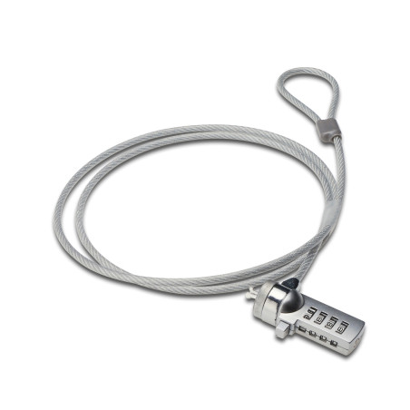 Ewent EW1241 cable lock Silver 59.1" (1.5 m)