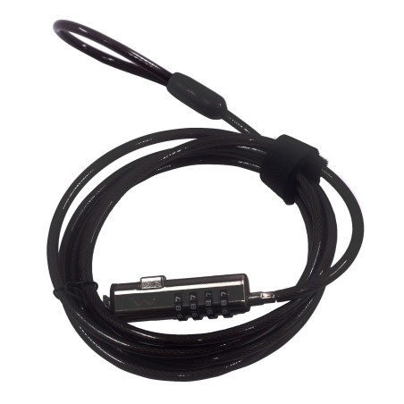 Ewent EW1238 cable lock Black 70.9" (1.8 m)