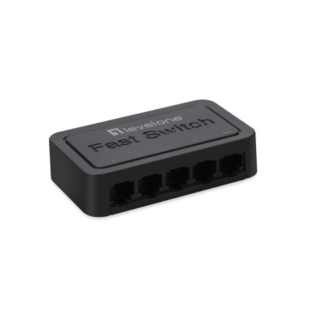 LevelOne FEU-0512 network switch Unmanaged Fast Ethernet (10 100) Black