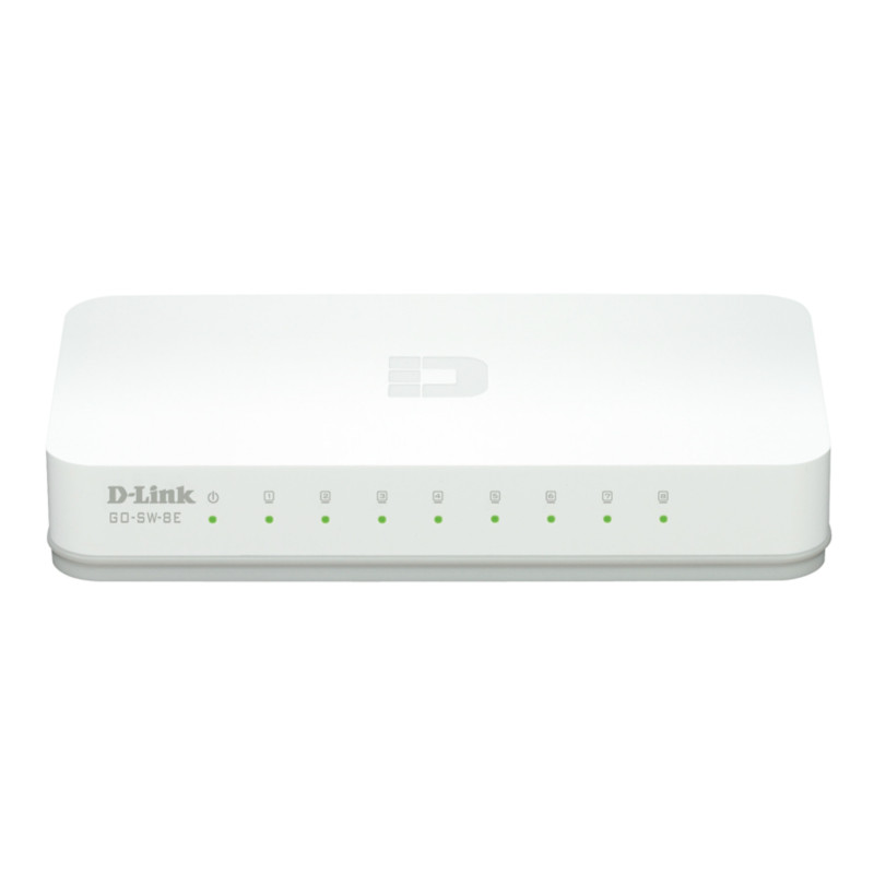 D-Link GO-SW-8E/E switch di rete Non gestito Fast Ethernet (10/100) Bianco D-Link GO-SW-8E/E switch di rete Non gestito Fast Ethernet (10/100) Bianco