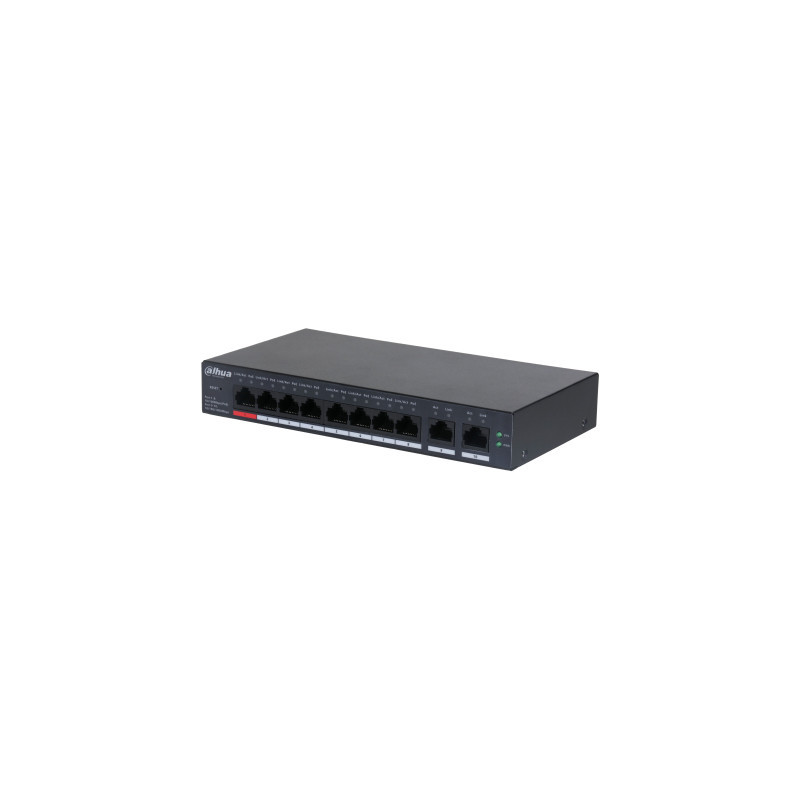 Dahua Technology DH-CS4010-8ET-110 switch di rete Gestito L2 Fast Ethernet (10/100) Supporto Power over Ethernet (PoE) Nero Dahua Technology DH-CS4010-8ET-110 switch di rete Gestito L2 Fast Ethernet (10/100) Supporto Power over Ethernet (PoE) Nero