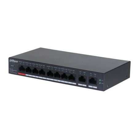 Dahua Technology DH-CS4010-8ET-110 switch di rete Gestito L2 Fast Ethernet (10 100) Supporto Power over Ethernet (PoE) Nero