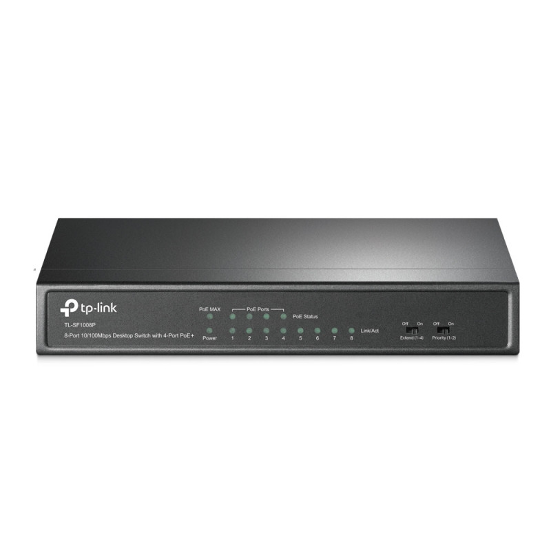 TP-Link TL-SF1008P Non gestito Fast Ethernet (10/100) Supporto Power over Ethernet (PoE) Nero TP-Link TL-SF1008P Non gestito Fast Ethernet (10/100) Supporto Power over Ethernet (PoE) Nero