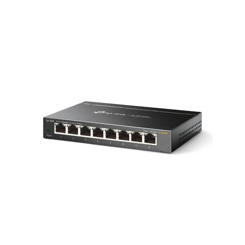 TP-Link TL-SG108S Non gestito Gigabit Ethernet (10/100/1000) Nero TP-Link TL-SG108S Non gestito Gigabit Ethernet (10/100/1000) Nero