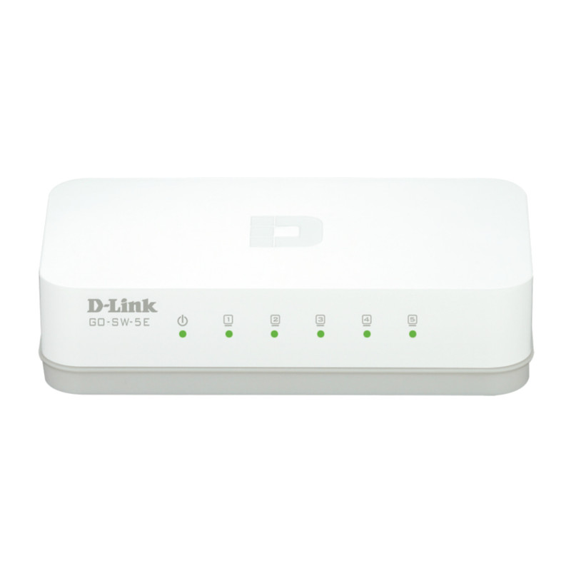 D-Link GO-SW-5E/E switch di rete Non gestito Fast Ethernet (10/100) Bianco D-Link GO-SW-5E/E switch di rete Non gestito Fast Ethernet (10/100) Bianco