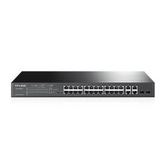 TP-Link T1500-28PCT switch di rete Gestito L2 Fast Ethernet (10 100) Supporto Power over Ethernet (PoE) 1U Nero