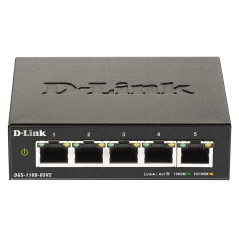 D-Link DGS-1100-05V2 E network switch Managed L2 Gigabit Ethernet (10 100 1000) Black