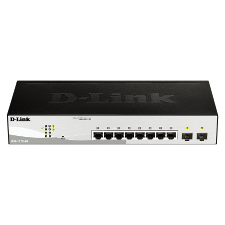 D-Link DGS-1210-10 network switch Managed L2 Gigabit Ethernet (10/100/1000) 1U Black, Gray