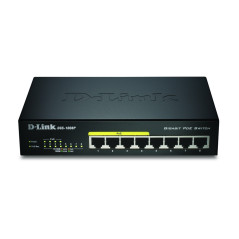 D-Link DGS-1008P E network switch Unmanaged L2 Power over Ethernet (PoE) Black
