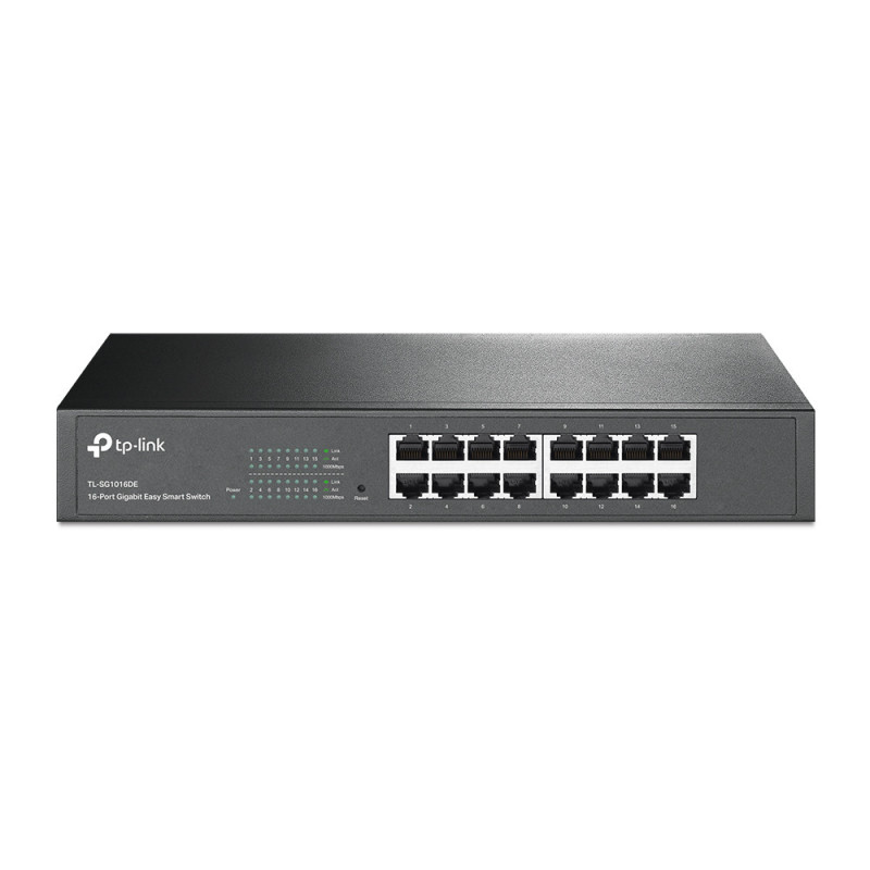 TP-Link TL-SG1016DE Gestito L2 Gigabit Ethernet (10/100/1000) 1U Nero TP-Link TL-SG1016DE Gestito L2 Gigabit Ethernet (10/100/1000) 1U Nero