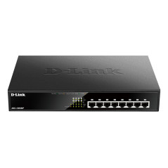 D-Link DGS-1008MP network switch Unmanaged Gigabit Ethernet (10 100 1000) Power over Ethernet (PoE) 1U Black
