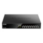 D-Link DGS-1008MP network switch Unmanaged Gigabit Ethernet (10/100/1000) Power over Ethernet (PoE) 1U Black