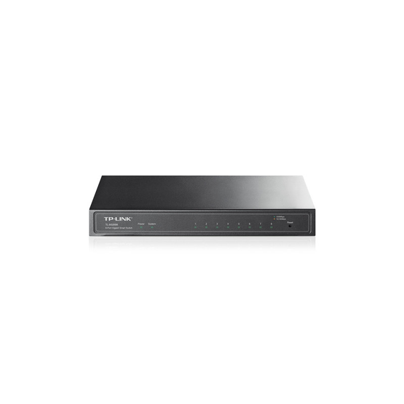 TP-Link JetStream TL-SG2008 network switch Managed L2/L2+ Gigabit Ethernet (10/100/1000) Black TP-Link JetStream TL-SG2008 network switch Managed L2/L2+ Gigabit Ethernet (10/100/1000) Black