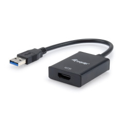 Equip 133385 USB graphics adapter 1920 x 1080 pixels Black