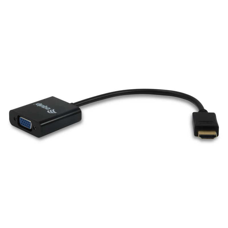 Equip 11903607 cavo e adattatore video HDMI tipo A (Standard) VGA (D-Sub) Nero Equip 11903607 cavo e adattatore video HDMI tipo A (Standard) VGA (D-Sub) Nero