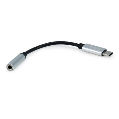 Equip 133474 mobile phone cable Black, Silver 5.91" (0.15 m) USB-C 3.5 mm