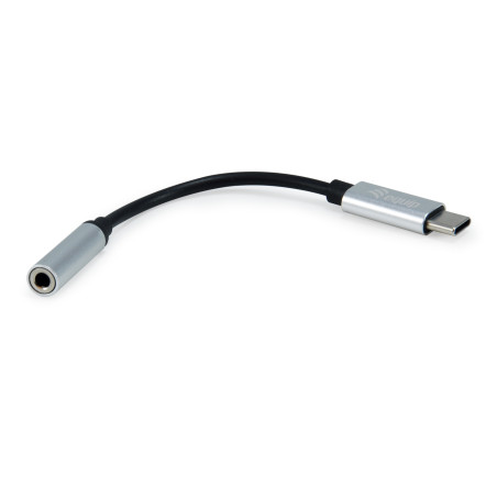 Equip 133474 mobile phone cable Black, Silver 5.91" (0.15 m) USB-C 3.5 mm