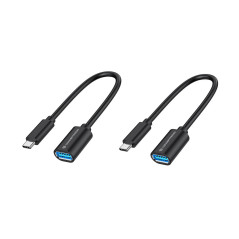 Conceptronic ABBY11B USB cable USB 3.2 Gen 1 (3.1 Gen 1) 7.87" (0.2 m) USB C USB A Black