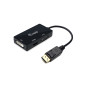 Equip 133441 video cable adapter 9.45" (0.24 m) DisplayPort DVI-D + VGA (D-Sub) + HDMI Black Equip 133441 video cable adapter 9.45" (0.24 m) DisplayPort DVI-D + VGA (D-Sub) + HDMI Black