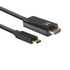 Ewent EW9824 video cable adapter 78.7" (2 m) USB Type-C HDMI Type A (Standard) Black
