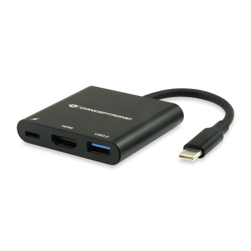 Conceptronic DONN01B laptop dock/port replicator USB 3.2 Gen 1 (3.1 Gen 1) Type-C Black Conceptronic DONN01B laptop dock/port replicator USB 3.2 Gen 1 (3.1 Gen 1) Type-C Black