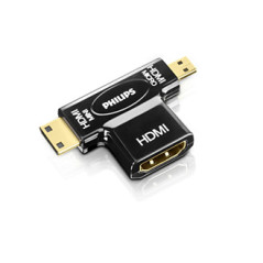 Philips SWV2429W 10 adattatore per inversione del genere dei cavi HDMI Mini HDMI Micro HDMI Nero