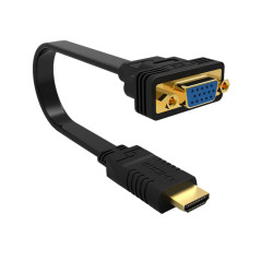 Ewent EW9869 cavo e adattatore video 0,15 m HDMI tipo A (Standard) VGA (D-Sub) Nero