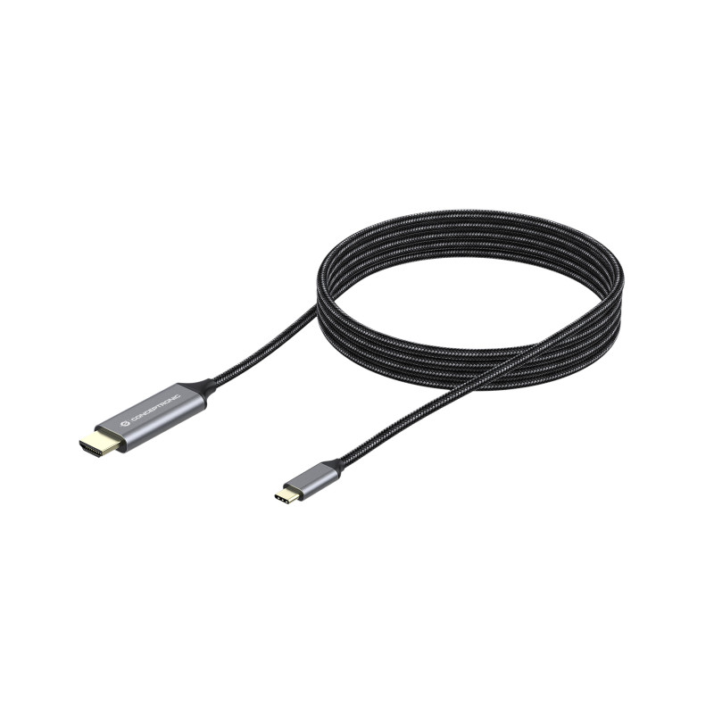 Conceptronic ABBY10G video cable adapter 78.7" (2 m) USB Type-C HDMI Gray Conceptronic ABBY10G video cable adapter 78.7" (2 m) USB Type-C HDMI Gray